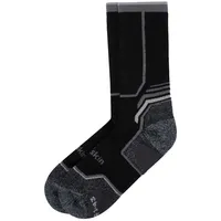 Jack Wolfskin Trek Merino Sock Cl C Wanderstrümpfe, Schwarz,
