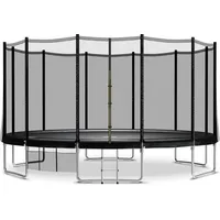 JUMMICO Trampolin Outdoor Ø 183/228/305/366/427 cm, GS-Zertifizierung Gartentrampolin für Kinder mit Leiter und Seitentasche