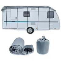 Lemodo Schutzhülle für Wohnwagen 600 - 650 cm Grau