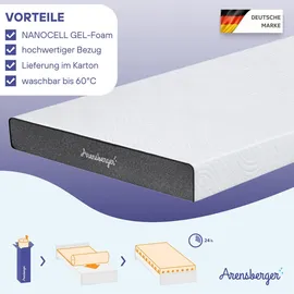 Arensberger ANNA Gelschaum Matratze 180 x 200 cm H3