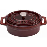 Staub Cocotte 33 cm oval grenadine-rot