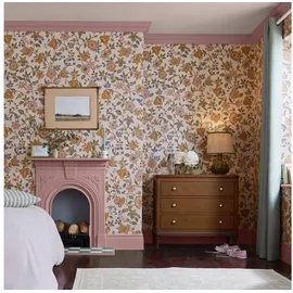 Joules Vliestapete Scot Floral, glatt, Motiv, (1 St), Design Tapeten bunt