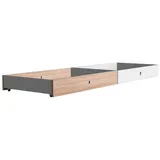 WIMEX Boxxx Bettkastenset, weiß Eiche, Holzwerkstoff, 100x16x60 cm, Made in Germany, Schlafzimmer, Betten, Bettkasten