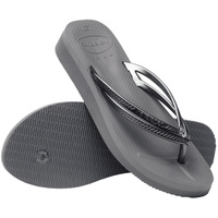 Havaianas Wedges Tongues Damen Stahlgrau 43 EU