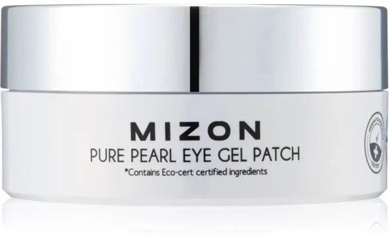Mizon Pure Pearl Eye Gel Patch feuchtigkeitsspendende Gel-Maske für den Augenbereich gegen Schwellungen und Augenringe 60 St.