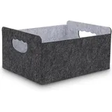 Filzkorb Aufbewahrungskorb aus Filz, Organizer Box für Schrank & Regal, Faltbare