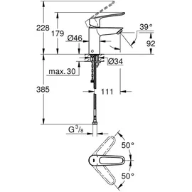 Grohe Eurosmart Einhandbatterie 23986003