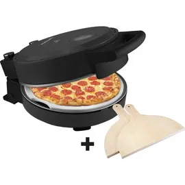 Bestron Pizzaofen Mattschwarz
