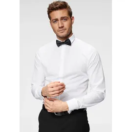 Olymp No. Six super slim, Hochzeitshemd, Urban Kent", Herren, Gr. 39, Normaler Arm, weiß, 97% Baumwolle, 3% Elastolefin, Hemden,