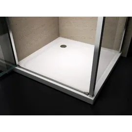 Bernstein EX416 Eckdusche mit Drehtür 100 x 195 cm Gelb Echtglas
