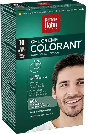 Pétrole Hahn Haarfarbe Creme Für Männer Ohne Ammoniak 10 Intensives Schwarz 1 Kit