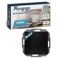 Kopp Heinrich Kopp Kreuzschalter Paris schwarz matt, 940232080