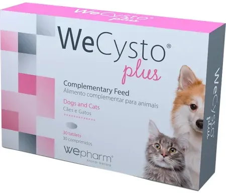 Wepharm WeCysto Plus Gesamtwirkung Bei Zystitis Bei Katzen Und Hunden 30 Tabletten