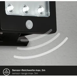 Briloner Leuchten Kollig - Strahler - 2276065 - inkl. Bewegungsmelder - Hell-/dunkelsensor - Erfassungsbereich 3 m - Batterien inkl. - x 12 x 9 cm - Briloner