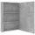 vidaXL LED-Spiegelschrank 50 cm grau