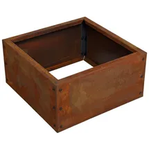 Estexo Beeteinfassung Beetumrandung 50 x 50 x 25 cm Edelrost