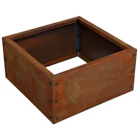 Estexo Beeteinfassung Beetumrandung 50 x 50 x 25 cm Edelrost