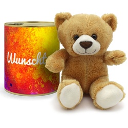 Personalisierte Geschenkdose - Teddybär (Motiv: Colorpaint)