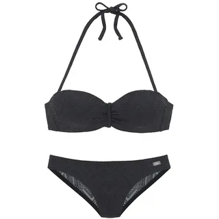 Buffalo Bügel-Bandeau-Bikini Damen schwarz Gr.34 Cup B
