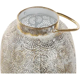 Beliani Laterne Lantau Metall Gold