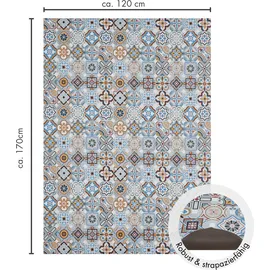 Andiamo Läufer Marrakesch blau-grau 120 x 170 cm