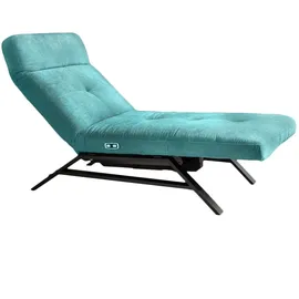 KAWOLA Relaxliege AMERIVA Velvet 80 x 110 x 158 cm Smaragd mit Kissen und Kopfteil