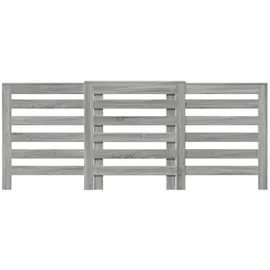 vidaXL Heizkörperverkleidung Grau Sonoma 205x21,5x83,5 cm