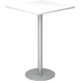 Hammerbacher Stehtisch weiß 80,0 x 80,0 x 111,6 cm