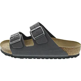 Birkenstock Arizona Birko-Flor Velvet Gray/Black Buckles 46