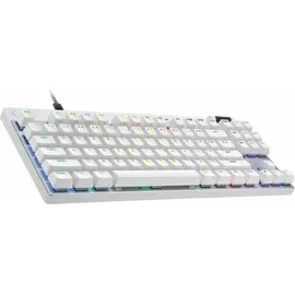 Logitech G PRO X TKL Rapid, weiß/silber, Magnetic Analog, USB, US (920-013242)