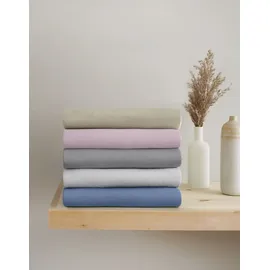 OTTO home Spannbettlaken Jersey-Baumwolle 90 x 200 - 140 x 200 - 180 x 200 cm weiß