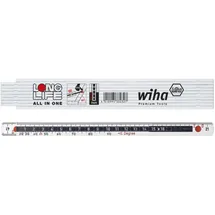 Wiha Zollstock 33232 Weiß 2 m