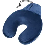 Samsonite Global Travel Accessories, Memory-Schaumstoff Reisekissen, 29 cm, Blau midnight blue