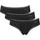 SLOGGI Hipster 3er Pack Schwarz L