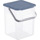 Rotho Basic 9l blau Deckel Kunststoff BPA-frei, 5kg,