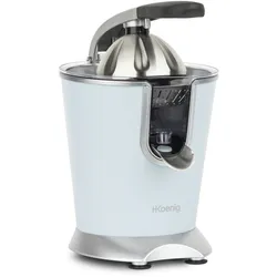 H.Koenig Elektrische Zitruspresse AGR86 BPA-frei, Orangen-, Zitronen-, Grapefruitsaft, Schnell, Automatisch, Leise, Leistungsstark, 160 W