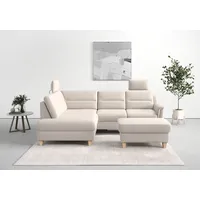 sit&more Ecksofa SIT & MORE "Farö L-Form", grau (elephant), B:251cm H:90cm T:187cm, Sofas, Ecksofa, inklusive Federkern, wahlweise mit Bettfunktion und Bettkasten
