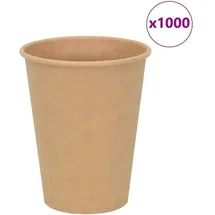 vidaXL Pappbecher 0,3 l Braun 1000 St.