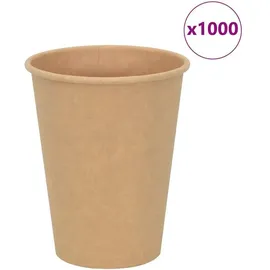 vidaXL Pappbecher 0,3 l Braun 1000 St.