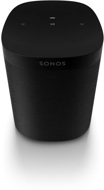 Sonos One SL schwarz - All-In-One Smart Speaker (Kraftvoller WLAN Lautsprecher mit App Steuerung und AirPlay 2 – Multiroom Speaker für unbegrenztes Musikstreaming), ohne Sprachsteuerung