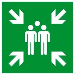 Eichner Fluchtwegsschild Sammelstelle