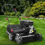 BRAST® Vertikutierer Benzin 4,5kW (6,12PS) | 4-Takt Motor 212ccm | 40-45cm Arbeitsbreite | TÜV geprüft | 50L Fangkorb | viele Modelle für kleine bis sehr große Rasenflächen | BRB-RV-45212