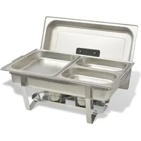 vidaXL Chafing Dish Set 3-tlg. Edelstahl