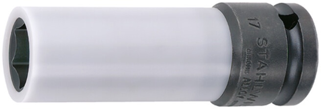 Stahlwille 1/2" (12,5mm) Radmutter-Steckschlüsseleinsatz SW.17mm L.86mm