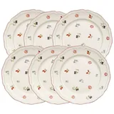 Villeroy & Boch Teller-Set Petite Fleur Frühstücksteller 21 cm Set6, Porzellan