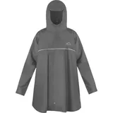 normani Regenponcho Kinder Regenponcho Mawsynram Wasserdichter Regencape mit Ärmeln - 3MTM ScotchliteTM Reflektor grau