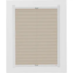 Dachfensterplissee SUNLINES "Young Style Energy Saving", beige (sand, weiß), B:77,60cm H:93,90cm, Obermaterial: 100% Polyester, Plissees, mit Energiespareffekt, mit Führungsschienen