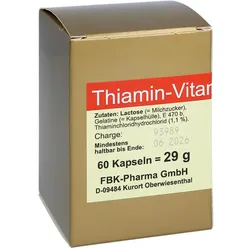Thiamin Kapseln-Vitamin B1