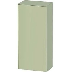 Duravit White Tulip Halbhochschrank WT1322LH3H3 40 x 24 cm, Taupe Hochglanz, 1 Türe links, 2 Glasfachböden