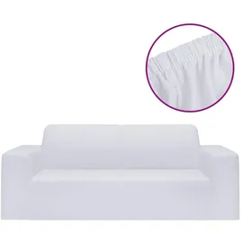 vidaXL Sofahusse 2-Sitzer Weiß 100% Polyester
